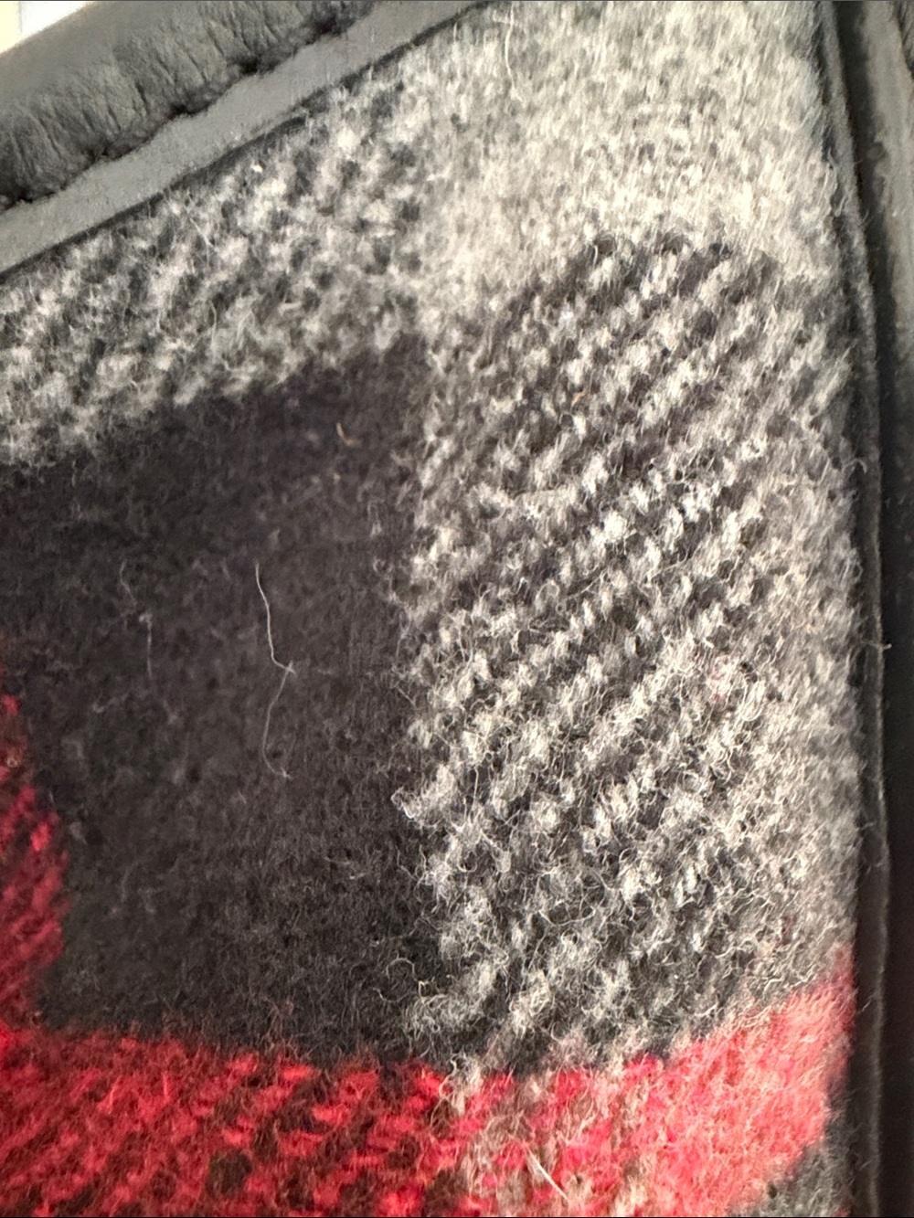 Nine West Skyler Plaid Black & Red Tote Bag with Front Pocket - Picture 4 of 8